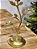 CANDELABRO EM METAL DOURADO 25CM - Imagem 2