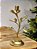 CANDELABRO EM METAL DOURADO 25CM - Imagem 1
