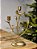 CANDELABRO EM METAL DOURADO 30CM - Imagem 1