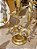 CANDELABRO EM METAL DOURADO 30CM - PRÉ VENDA 2025 - Imagem 2
