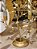 CANDELABRO EM METAL DOURADO 30CM - PRÉ VENDA 2025 - Imagem 1