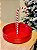 BANDEJA CANDY CANNE REDONDA EM METAL VERMELHA - Imagem 2