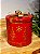 PORTA PANETONE EM METAL VERMELHO - Imagem 3