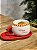 CANECA BONECO DE NEVE COM PIRES VERMELHO E BRANCO 7CM - Imagem 2