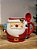 CANECA NOEL COM COLHER VERMELHO E BRANCO 13CM - Imagem 1