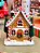 CASINHA EM RESINA GINGERBREAD COM LED 20CM - PRÉ VENDA 2025 - Imagem 1