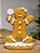 BONECO GINGERBREAD EM RESINA 14CM - Imagem 1