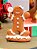 BONECO GINGERBREAD EM RESINA 14CM - PRÉ VENDA 2025 - Imagem 1