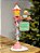 POSTE COM PLACA E BONECOS GINGERBREAD EM RESINA COM LED - Imagem 7