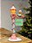 POSTE COM PLACA E BONECOS GINGERBREAD EM RESINA COM LED - Imagem 1