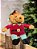 URSO SENTADO VERMELHO 33CM - Imagem 3