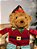 URSO SENTADO VERMELHO 33CM - Imagem 2