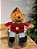 URSO SENTADO VERMELHO 33CM - Imagem 1