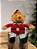URSO SENTADO VERMELHO 33CM - Imagem 4