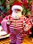 PAPAI NOEL COLECIONÁVEL DE PIJAMA COM CASTIÇAL E GATINHO 28CM - PRÉ VENDA 2025 - Imagem 3