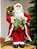PAPAI NOEL EM PÉ BRANCO E VERDE 45CM - Imagem 3