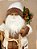 PAPAI NOEL EM PÉ COM RENA E PRESENTES BRANCO E MARROM 45CM - PRÉ VENDA 2025 - Imagem 2