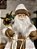 PAPAI NOEL EM PÉ COM RENA E PRESENTES BRANCO E MARROM 60CM - Imagem 7