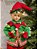 BONECO ELFO EM PÉ VERDE E VERMELHO 47CM - Imagem 4
