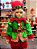 BONECO ELFO EM PÉ VERDE E VERMELHO 47CM - PRÉ VENDA 2025 - Imagem 4