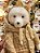 URSO BRANCO MENINA COM SUETER CHAMPANHE 46,5CM - PRÉ VENDA 2025 - Imagem 3