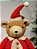 BONECO URSO MENINA EM PÉ VERMELHO E BEGE 33CM - Imagem 2