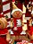 BONECO EM PÉ MENINO GINGERBREAD COM SORVETE VERMELHO E BRANCO 71CM - PRÉ VENDA 2025 - Imagem 1