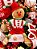 BONECO SENTADO MENINO GINGERBREAD COM CANDY CANNE VERMELHO E BRANCO 41CM - PRÉ VENDA 2025 - Imagem 1