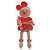 BONECO SENTADO MENINO GINGERBREAD COM CANDY CANNE VERMELHO E BRANCO 41CM - PRÉ VENDA 2025 - Imagem 1