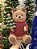URSO EM RESINA COM SUETER VERMELHO E AZUL 29,5CM - Imagem 2