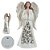 ANJO ORANDO COM LED BRANCO E PRATA 31CM - PRÉ VENDA 2025 - Imagem 1