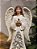 ANJO COM ESTRELA COM LED BRANCO E PRATA 31CM - Imagem 3