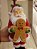 PAPAI NOEL EM RESINA COM GINGERBREAD 25CM - PRÉ VENDA 2025 - Imagem 2