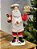 PAPAI NOEL EM RESINA CONFEITEIRO GINGERBREAD 32CM - Imagem 1