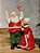 PAPAI NOEL E MAMÃE NOEL COSTUREIRA EM RESINA 30,5CM - Imagem 1