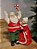 PAPAI NOEL E MAMÃE NOEL COSTUREIRA EM RESINA 30,5CM - Imagem 4