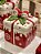 POTE DECORATIVO COM TAMPA VERMELHO E BRANCO 17CM - PRÉ VENDA 2025 - Imagem 2
