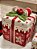 POTE DECORATIVO COM TAMPA VERMELHO E BRANCO 26CM - PRÉ VENDA 2025 - Imagem 2