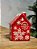 POTE DECORATIVO COM TAMPA CASINHA VERMELHA E BRANCA 15CM - Imagem 4