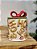 POTE DECORATIVO COM TAMPA GINGER HO HO HO 21CM - Imagem 1