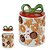 POTE DECORATIVO COM TAMPA GINGER HO HO HO 21CM - PRÉ VENDA 2025 - Imagem 1