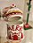 POTE DECORATIVO COM TAMPA MERRY VERMELHO E BRANCO 27CM - PRÉ VENDA 2025 - Imagem 2