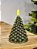 VELA EM CERA COM LED ÁRVORE VERDE 13,5CM - Imagem 1