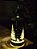 VELA DE VIDRO VERDE DECORATIVA COM LED 20CM - Imagem 2