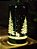 VELA DE VIDRO VERDE DECORATIVA COM LED 20CM - Imagem 5
