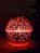 BOLA DE VIDRO DECORATIVA VERMELHA COM  LED 20CM - Imagem 2