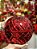 BOLA DE VIDRO DECORATIVA VERMELHA COM  LED 20CM - PRÉ VENDA 2025 - Imagem 3