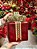 PRESENTE DECORATIVO DE VIDRO VERMELHO E DOURADO 22CM - PRÉ VENDA 2025 - Imagem 5