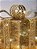 PRESENTE DECORATIVO DE VIDRO DOURADO E CHAMPANHE 22CM - Imagem 5