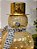BONECO DE NEVE DECORATIVO DE VIDRO DOURADO COM LED 26CM - Imagem 4